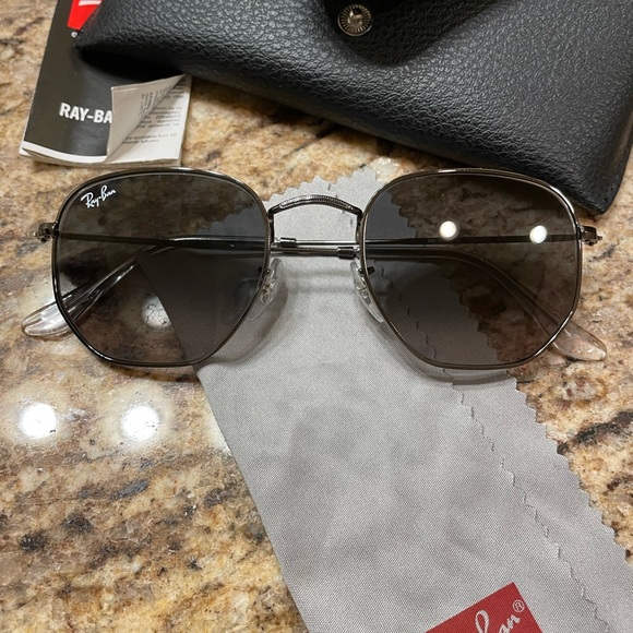 rayban hexagonal flat lenses - gunmetal - Picture 2 of 9